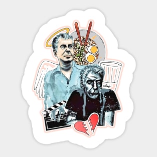 CRAZY LIFE BOURDAIN CELEBRITY CHEF Sticker